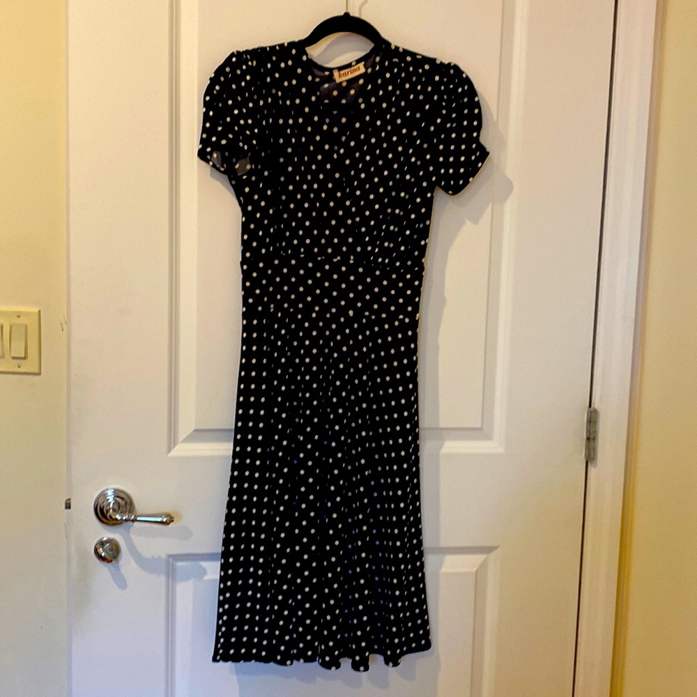 1940’s style polka dot dress